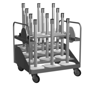 Tensabarrier Post Storage Trolley